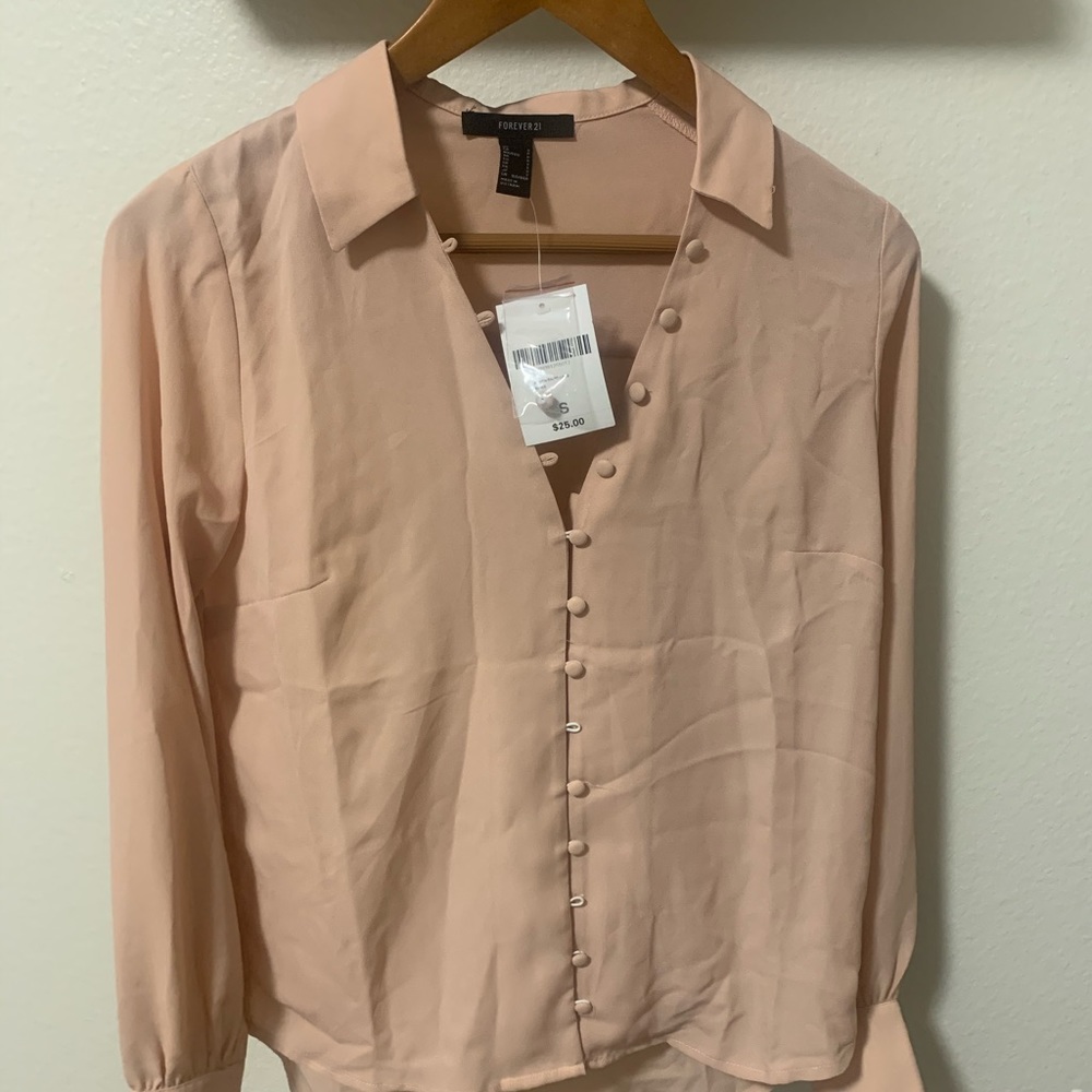 Pink Beige Blouse